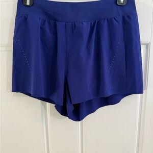Athleta Fast Route Lasercut Run Shorts